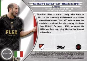 2023 Finest MLS - 2000 Topps World's Finest Red Refractor #WF-4 Giorgio Chiellini Back