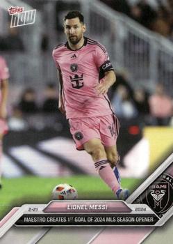 2024 Topps Now MLS #1 Lionel Messi Front