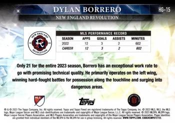 2023 Finest MLS - Hidden Gems #HG-15 Dylan Borrero Back
