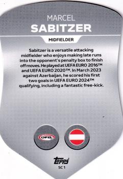 2024 Topps Match Attax Euro 2024 Germany - Chrome Pro Elite Shield #SC1 Marcel Sabitzer Back