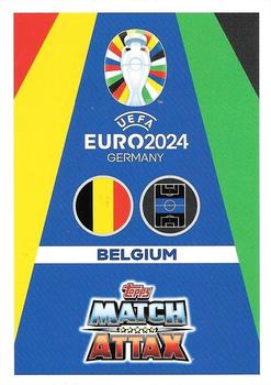 2024 Topps Match Attax Euro 2024 Germany - Green Emerald Holograph #BEL12 Kevin De Bruyne Back