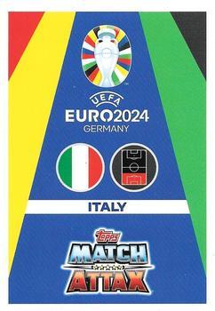 2024 Topps Match Attax Euro 2024 Germany - Green Emerald Holograph #ITA2 Leonardo Bonucci Back