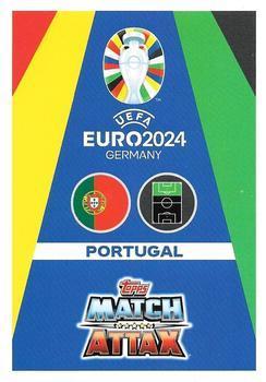 2024 Topps Match Attax Euro 2024 Germany - Green Emerald Holograph #POR17 Cristiano Ronaldo Back