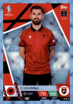 2024 Topps Match Attax Euro 2024 Germany - Blue Crystal Holograph #ALB4 Elseid Hysaj Front