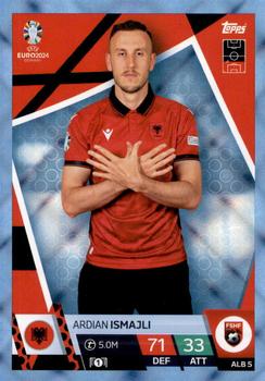 2024 Topps Match Attax Euro 2024 Germany - Blue Crystal Holograph #ALB5 Ardian Ismajli Front