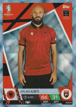2024 Topps Match Attax Euro 2024 Germany - Blue Crystal Holograph #ALB8 Arlind Ajeti Front