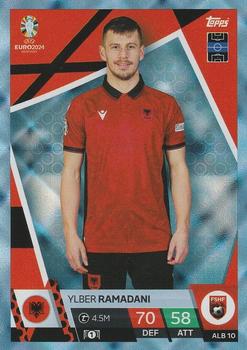 2024 Topps Match Attax Euro 2024 Germany - Blue Crystal Holograph #ALB10 Ylber Ramadani Front