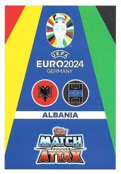 2024 Topps Match Attax Euro 2024 Germany - Blue Crystal Holograph #ALB13 Jasir Asani Back