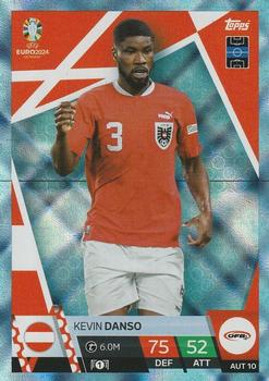 2024 Topps Match Attax Euro 2024 Germany - Blue Crystal Holograph #AUS10 Kevin Danso Front