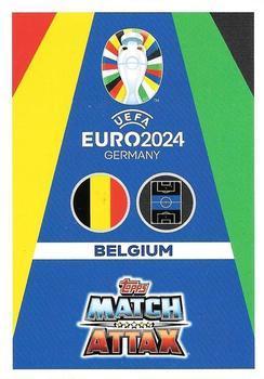 2024 Topps Match Attax Euro 2024 Germany - Blue Crystal Holograph #BEL9 Leander Dendoncker Back