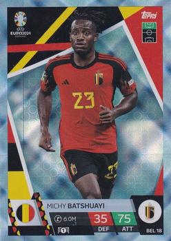 2024 Topps Match Attax Euro 2024 Germany - Blue Crystal Holograph #BEL18 Michy Batshuayi Front