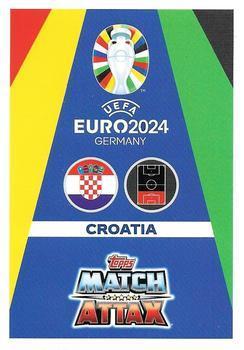 2024 Topps Match Attax Euro 2024 Germany - Blue Crystal Holograph #CRO3 Domagoj Vida Back