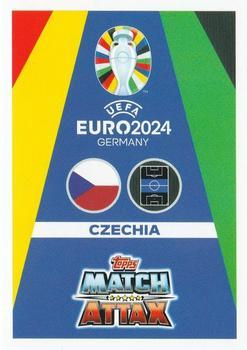 2024 Topps Match Attax Euro 2024 Germany - Blue Crystal Holograph #CZE7 Tomáš Holeš Back