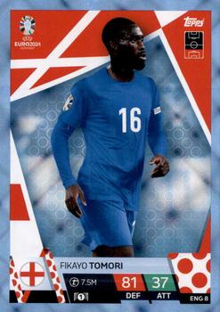 2024 Topps Match Attax Euro 2024 Germany - Blue Crystal Holograph #ENG8 Fikayo Tomori Front