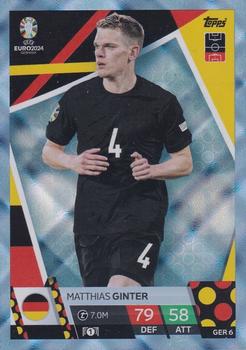 2024 Topps Match Attax Euro 2024 Germany - Blue Crystal Holograph #GER6 Matthias Ginter Front