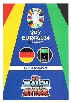 2024 Topps Match Attax Euro 2024 Germany - Blue Crystal Holograph #GER12 Karim Adeyemi Back