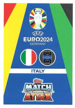 2024 Topps Match Attax Euro 2024 Germany - Blue Crystal Holograph #ITA12 Bryan Cristante Back