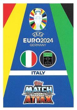 2024 Topps Match Attax Euro 2024 Germany - Blue Crystal Holograph #ITA18 Ciro Immobile Back