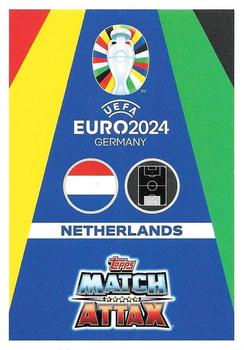 2024 Topps Match Attax Euro 2024 Germany - Blue Crystal Holograph #NED1 Bart Verbruggen Back