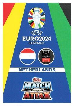 2024 Topps Match Attax Euro 2024 Germany - Blue Crystal Holograph #NED2 Nathan Aké Back