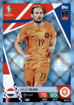 2024 Topps Match Attax Euro 2024 Germany - Blue Crystal Holograph #NED8 Daley Blind Front