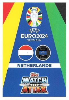 2024 Topps Match Attax Euro 2024 Germany - Blue Crystal Holograph #NED9 Tijjani Reijnders Back