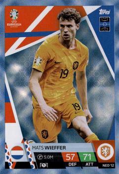 2024 Topps Match Attax Euro 2024 Germany - Blue Crystal Holograph #NED12 Mats Wieffer Front