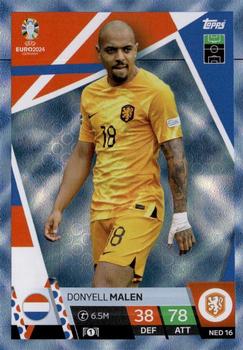 2024 Topps Match Attax Euro 2024 Germany - Blue Crystal Holograph #NED16 Donyell Malen Front