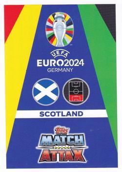 2024 Topps Match Attax Euro 2024 Germany - Blue Crystal Holograph #SCO3 Scott McKenna Back