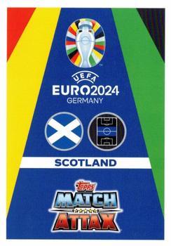 2024 Topps Match Attax Euro 2024 Germany - Blue Crystal Holograph #SCO9 Kenny McLean Back