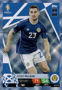 2024 Topps Match Attax Euro 2024 Germany - Blue Crystal Holograph #SCO9 Kenny McLean Front