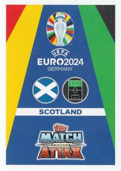 2024 Topps Match Attax Euro 2024 Germany - Blue Crystal Holograph #SCO16 Lyndon Dykes Back