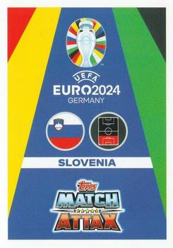 2024 Topps Match Attax Euro 2024 Germany - Blue Crystal Holograph #SVN7 Vanja Drkušić Back