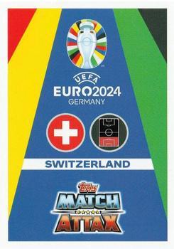 2024 Topps Match Attax Euro 2024 Germany - Blue Crystal Holograph #SUI5 Fabian Schär Back