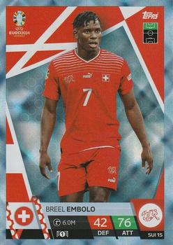 2024 Topps Match Attax Euro 2024 Germany - Blue Crystal Holograph #SUI15 Breel Embolo Front