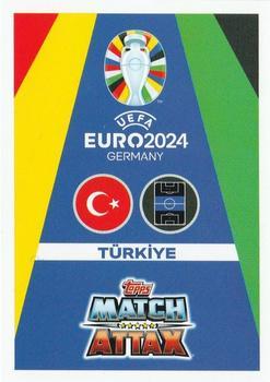 2024 Topps Match Attax Euro 2024 Germany - Blue Crystal Holograph #TUR8 İrfan Can Kahveci Back