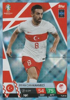 2024 Topps Match Attax Euro 2024 Germany - Blue Crystal Holograph #TUR8 İrfan Can Kahveci Front