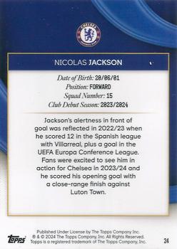 2023-24 Topps Chelsea Team Set #24 Nicolas Jackson Back