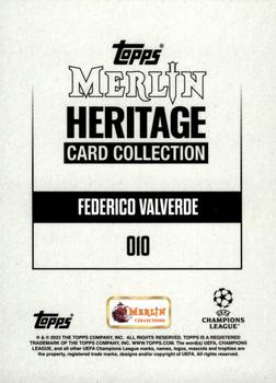 2023-24 Merlin Heritage UEFA Club Competitions #010 Federico Valverde Back