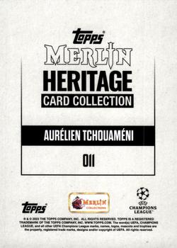 2023-24 Merlin Heritage UEFA Club Competitions #011 Aurélien Tchouaméni Back