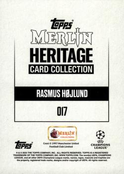 2023-24 Merlin Heritage UEFA Club Competitions #017 Rasmus Højlund Back