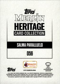2023-24 Merlin Heritage UEFA Club Competitions #056 Salma Paralluelo Back