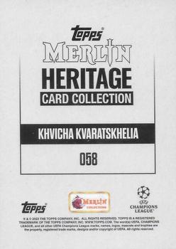 2023-24 Merlin Heritage UEFA Club Competitions #058 Khvicha Kvaratskhelia Back