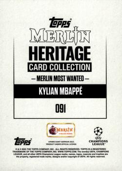 2023-24 Merlin Heritage UEFA Club Competitions #091 Kylian Mbappé Back
