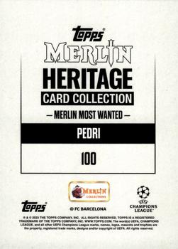 2023-24 Merlin Heritage UEFA Club Competitions #100 Pedri Back