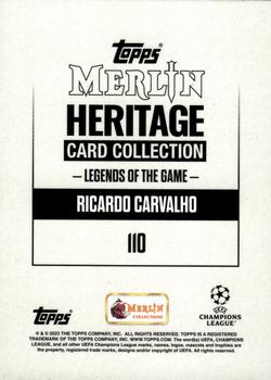 2023-24 Merlin Heritage UEFA Club Competitions #110 Ricardo Carvalho Back