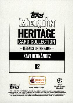 2023-24 Merlin Heritage UEFA Club Competitions #112 Xavi Hernández Back