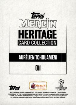 2023-24 Merlin Heritage UEFA Club Competitions - Purple #011 Aurélien Tchouaméni Back