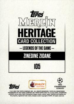 2023-24 Merlin Heritage UEFA Club Competitions - Purple #105 Zinedine Zidane Back