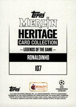 2023-24 Merlin Heritage UEFA Club Competitions - Purple #107 Ronaldinho Back